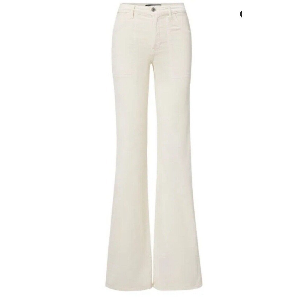 Veronica Beard Cream Wide Leg Pants